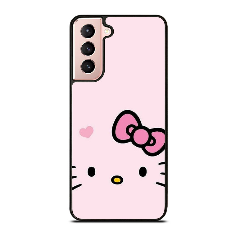 HELLO KITTY FLAT ART PINK Samsung Galaxy S21 Case Cover