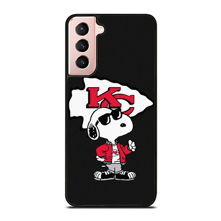 KANSAS CITY CHIEFS NFL FOOTBALL SNOOPY Samsung Galaxy S21 Case Cover