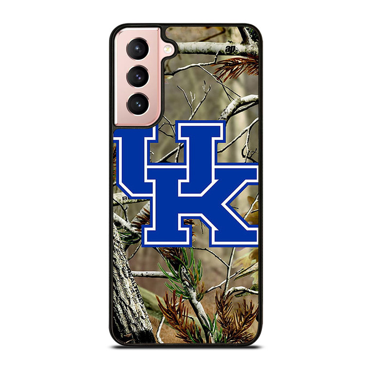 KENTUCKY WILDCATS UNIVERSITY CAMO LOGO Samsung Galaxy S21 Case Cover