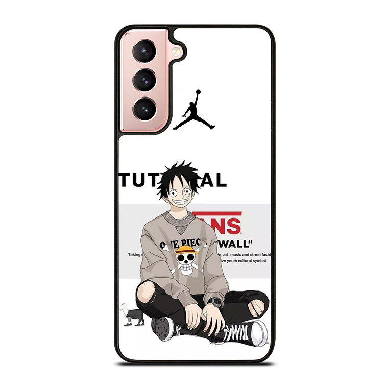 LUFFY D MONKEY ONE PIECE AIR JORDAN Samsung Galaxy S21 Case Cover