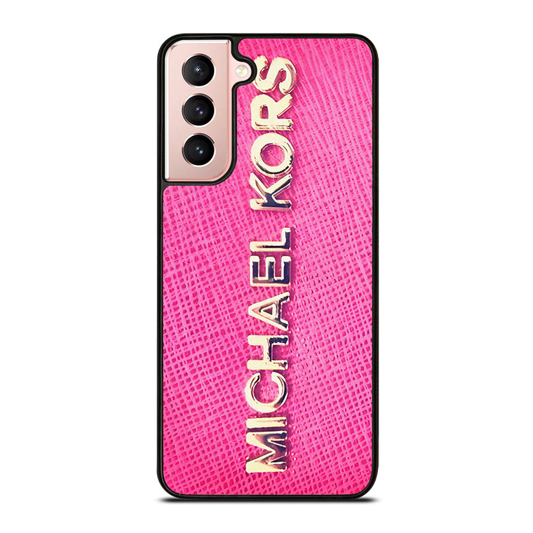 MICHAEL KORS PINK LEATHER Samsung Galaxy S21 Case Cover