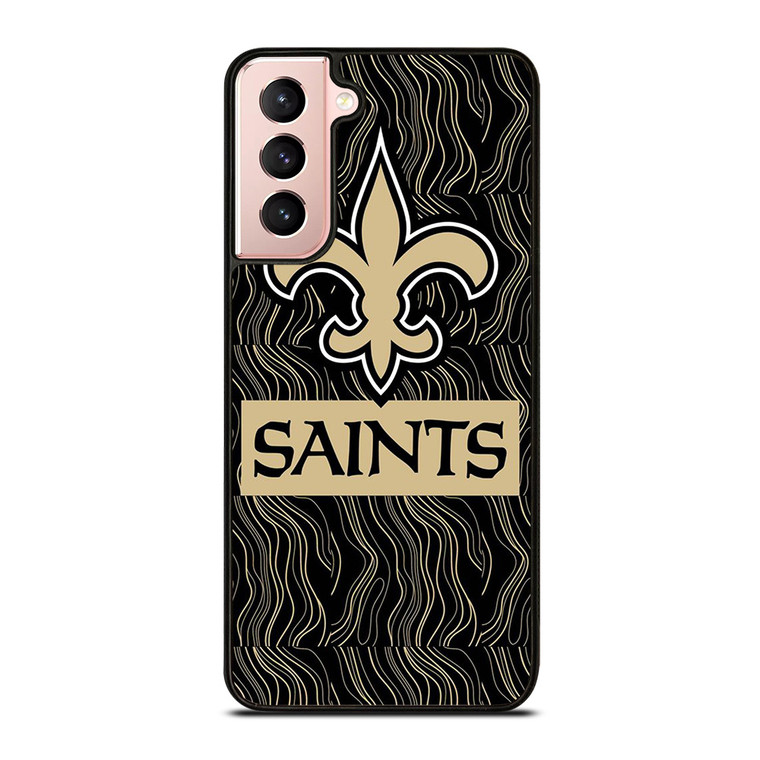 NEW ORLEANS SAINTS FOOTBALL ABSTRACT LINE Samsung Galaxy S21 Case Cover
