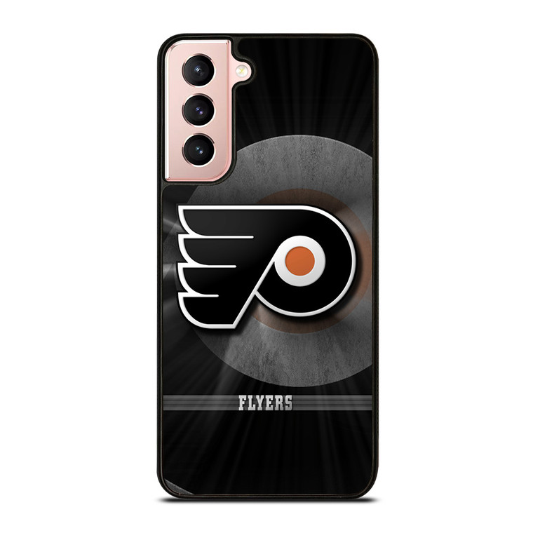PHILADELPHIA FLYERS METAL EMBLEM Samsung Galaxy S21 Case Cover