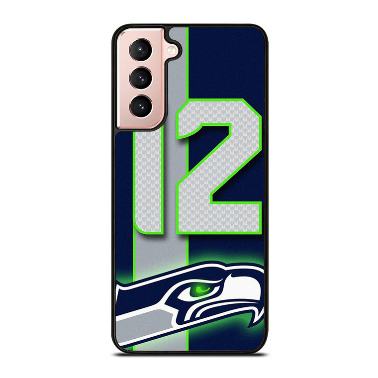 SEATTLE SEAHAWKS NFL 12 MAN LOGO Samsung Galaxy S21 Case Cover SEATTLE SEAHAWKS NFL 12 MAN LOGO Samsung Galaxy S21 Case Cover