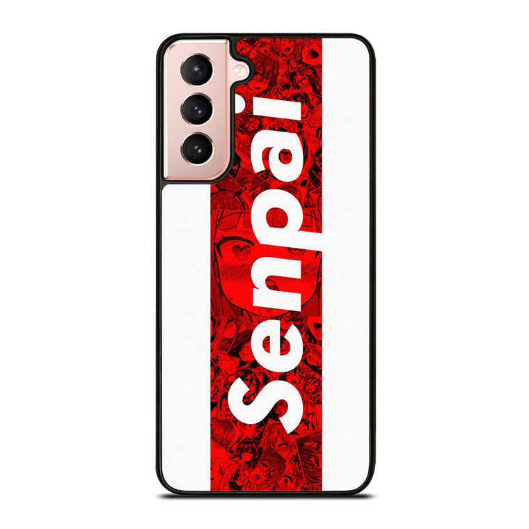 SENPAI ANIME STRIPE LOGO Samsung Galaxy S21 Case Cover