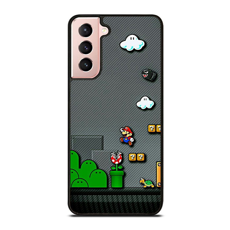SUPER MARIO BROS CARBON GAMES Samsung Galaxy S21 Case Cover