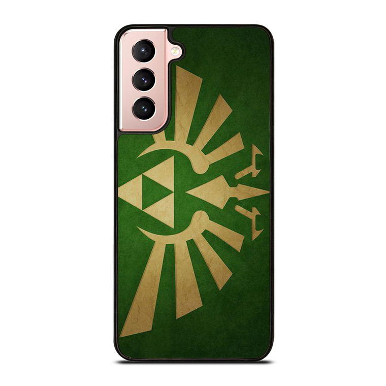 TRIFORCE LEGEND OF ZELDA GREEN LOGO Samsung Galaxy S21 Case Cover