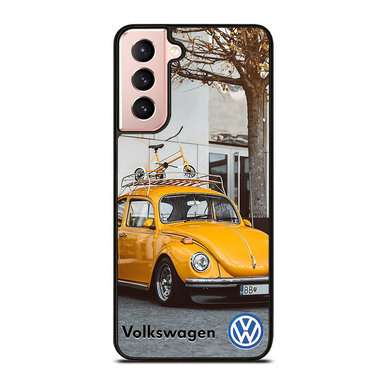 VOLKSWAGEN BEETLE YELLOW Samsung Galaxy S21 Case Cover VOLKSWAGEN BEETLE YELLOW Samsung Galaxy S21 Case Cover