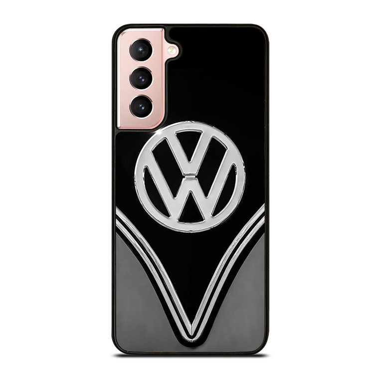 VW VOLKSWAGEN BLACK CHROME EMBLEM Samsung Galaxy S21 Case Cover