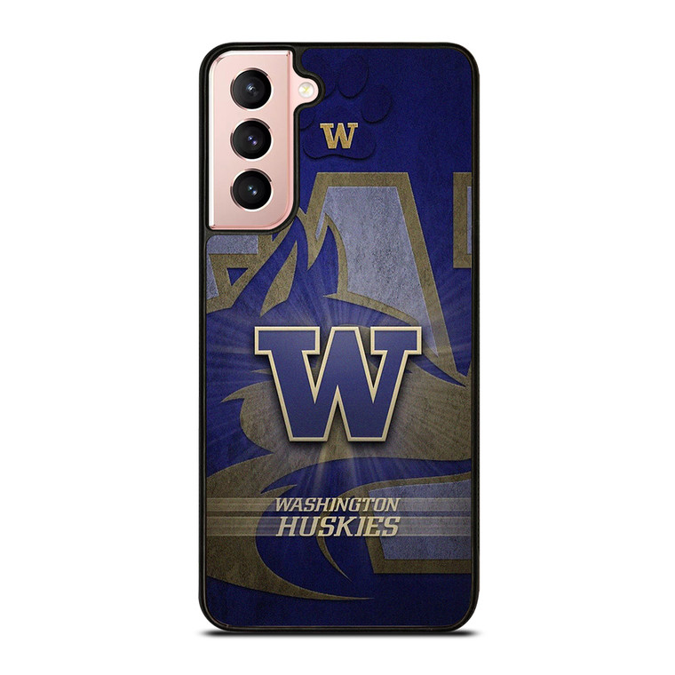 WASHINGTON HUSKIES LOGO METAL Samsung Galaxy S21 Case Cover