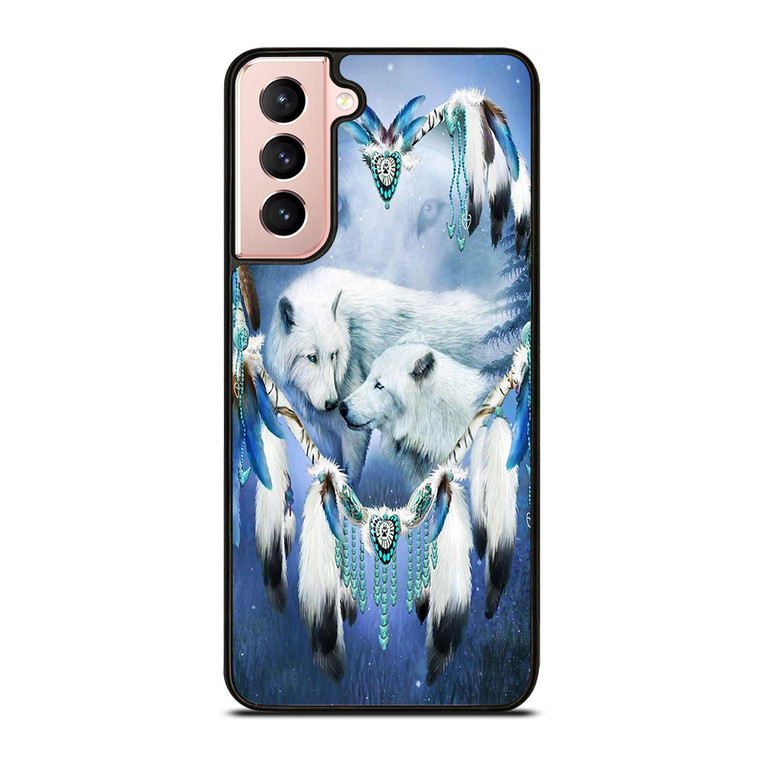 WHITE WOLF DREAMCATCHER Samsung Galaxy S21 Case Cover