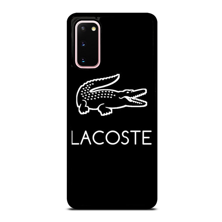 LACOSTE BLACK LINE ART LOGO Samsung Galaxy S20 Case Cover LACOSTE BLACK LINE ART LOGO Samsung Galaxy S20 Case Cover