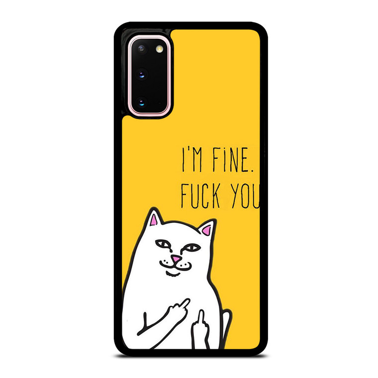 RIPNDIP CAT FUCK YOU Samsung Galaxy S20 Case Cover RIPNDIP CAT FUCK YOU Samsung Galaxy S20 Case Cover