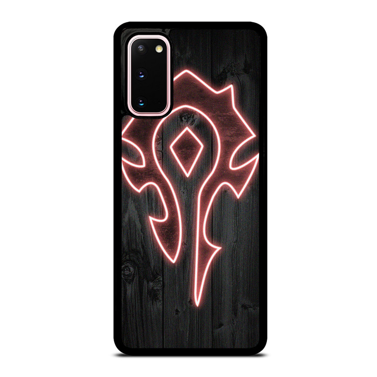 WORLD OF WARCRAFT HORDE WOOD LOGO Samsung Galaxy S20 Case Cover