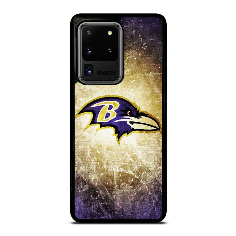 BALTIMORE RAVENS NFL METAL LOGO Samsung Galaxy S20 Ultra Case Cover