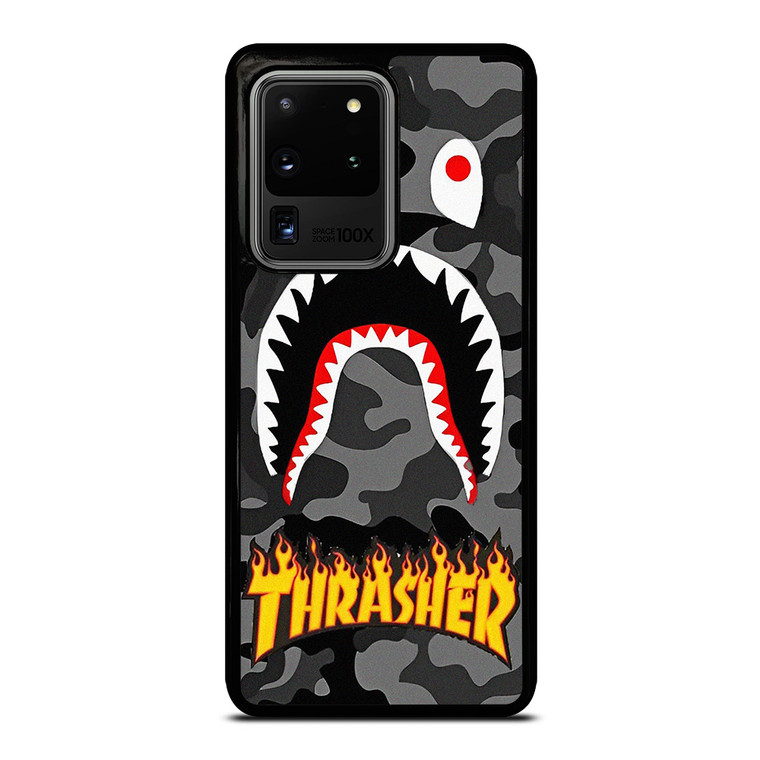 BAPE SHARK THRASHER CAMO Samsung Galaxy S20 Ultra Case Cover