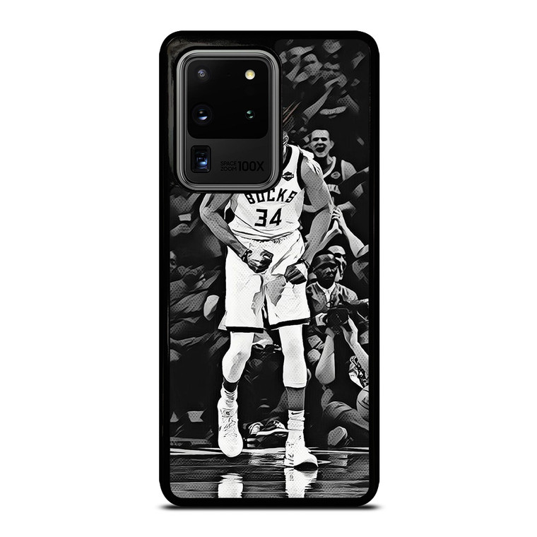 GIANNIS ANTETOKOUNMPO BASKETBALL BLACK Samsung Galaxy S20 Ultra Case Cover