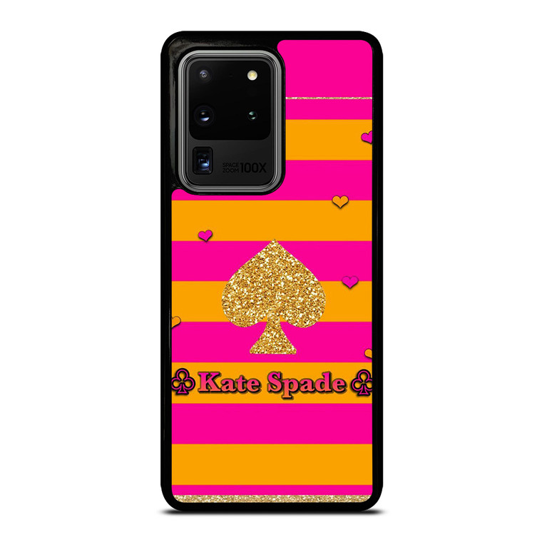 KATE SPADE PINK ORANGE STRIPE Samsung Galaxy S20 Ultra Case Cover