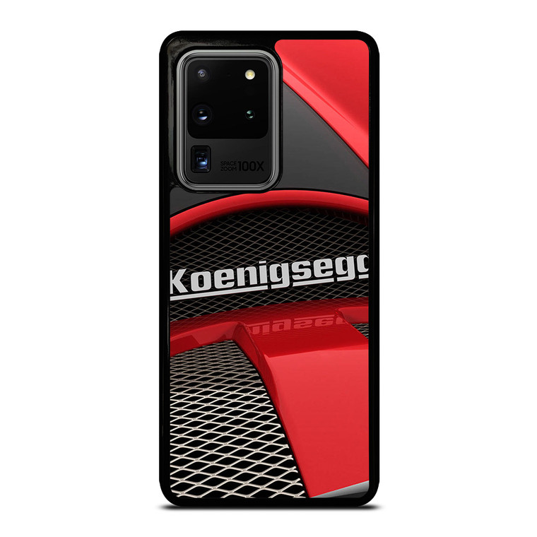 KOENIGSEGG SUPERCAR RED EMBLEM Samsung Galaxy S20 Ultra Case Cover