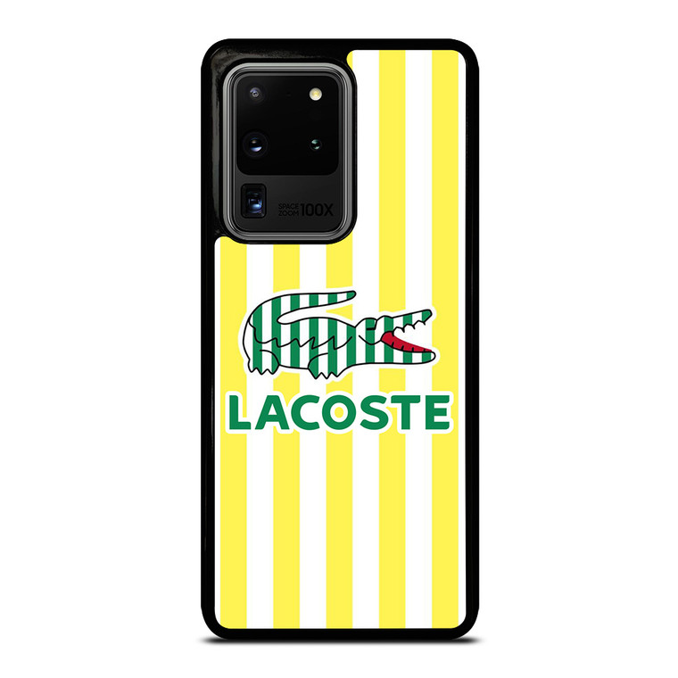 LACOSTE YELLOW STRIPE Samsung Galaxy S20 Ultra Case Cover