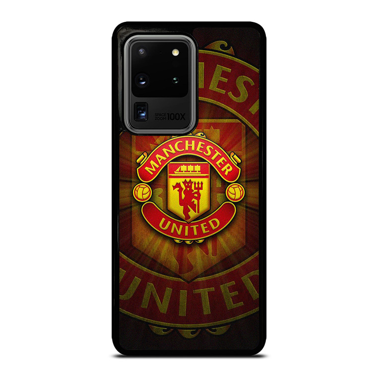 MANCHESTER UNITED METAL LOGO Samsung Galaxy S20 Ultra Case Cover