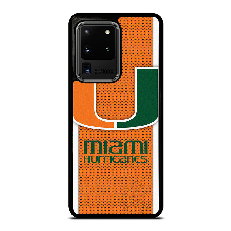 MIAMI HURRICANES SYMBOL CARBON Samsung Galaxy S20 Ultra Case Cover