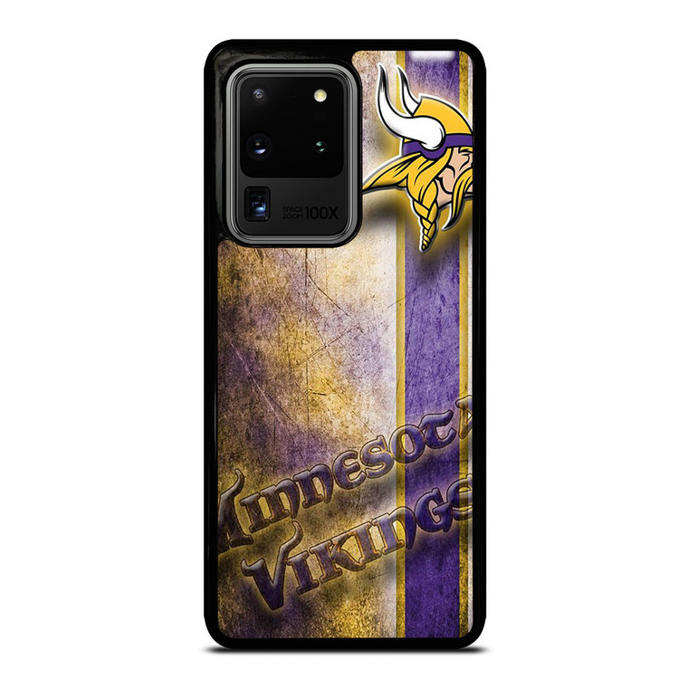 MINNESOTA VIKINGS GRUNGE LOGO Samsung Galaxy S20 Ultra Case Cover