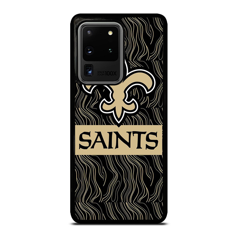NEW ORLEANS SAINTS FOOTBALL ABSTRACT LINE Samsung Galaxy S20 Ultra Case Cover