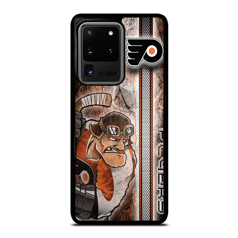 PHILADELPHIA FLYERS ICE HOCKEY GRUNGE LOGO Samsung Galaxy S20 Ultra Case Cover