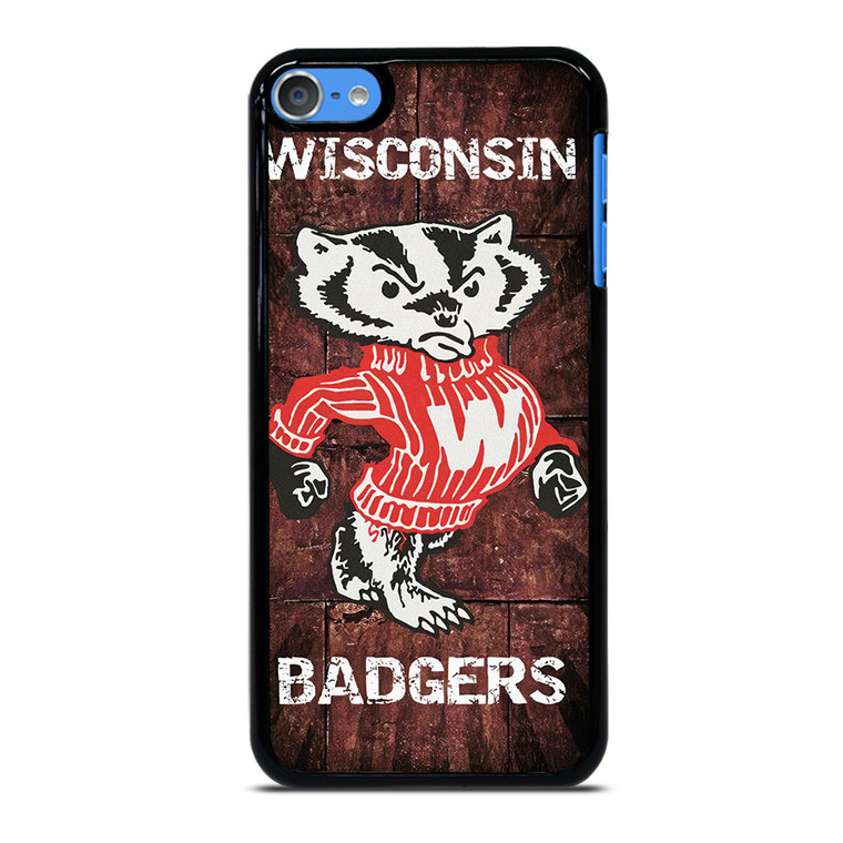WISCONSIN BADGERS RUSTY SYMBOL iPod 7 Case Cover
