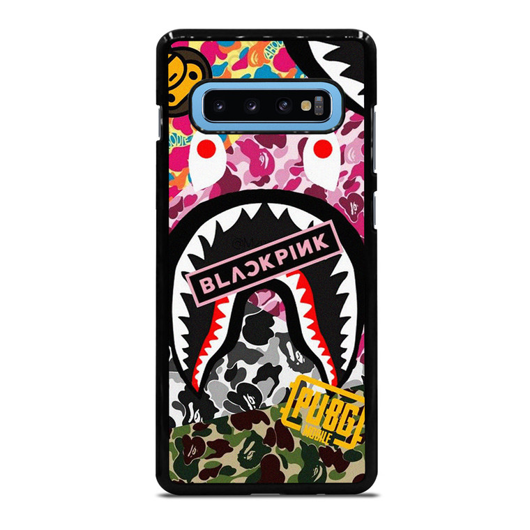 BAPE SHARK BLACKPINK CAMO COLLAGE Samsung Galaxy S10 Plus Case Cover