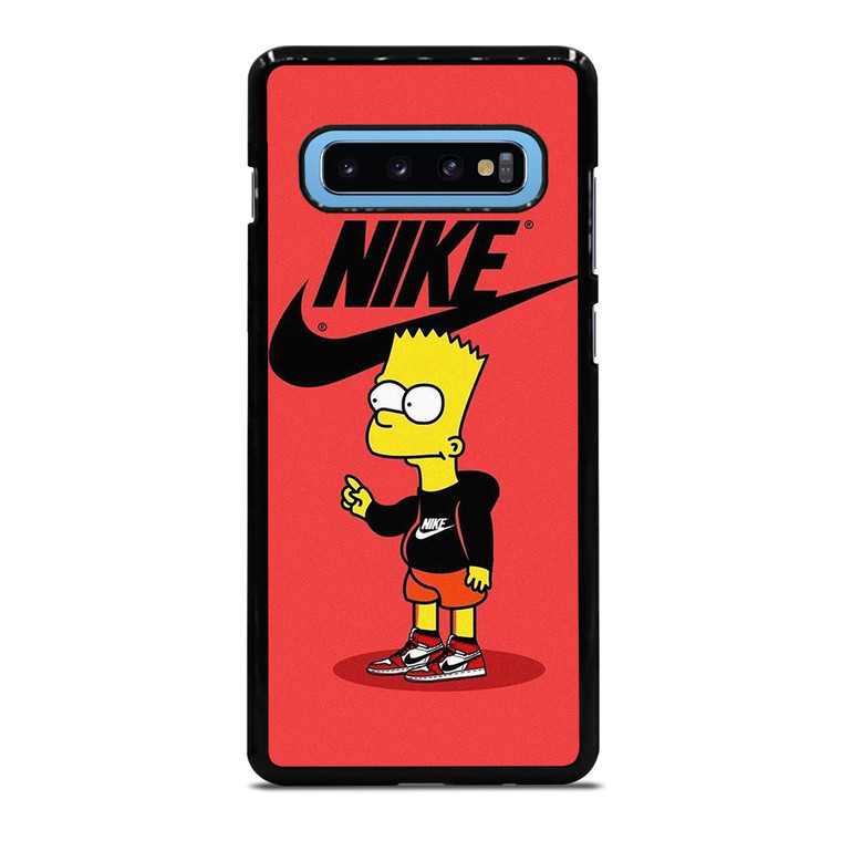 BART SIMPSONS NIKE RED Samsung Galaxy S10 Plus Case Cover BART SIMPSONS NIKE RED Samsung Galaxy S10 Plus Case Cover