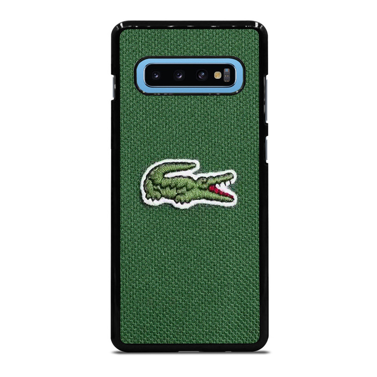 LACOSTE CROCODILE FABRIC LOGO Samsung Galaxy S10 Plus Case Cover
