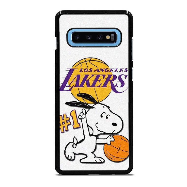 LOS ANGELES LAKERS SNOOPY BASKETBALL Samsung Galaxy S10 Plus Case Cover