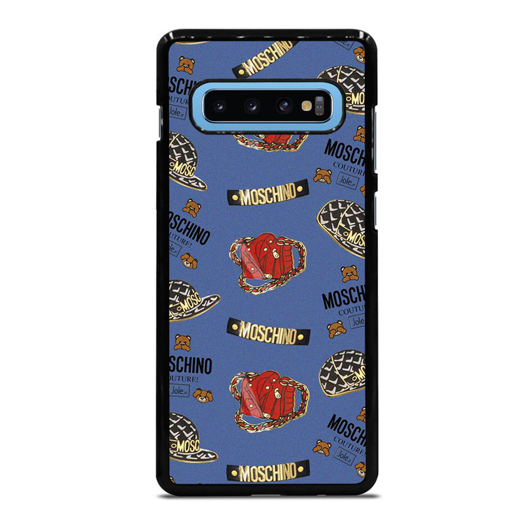 MOSCHINO COUTURE BEAR PATTERN Samsung Galaxy S10 Plus Case Cover
