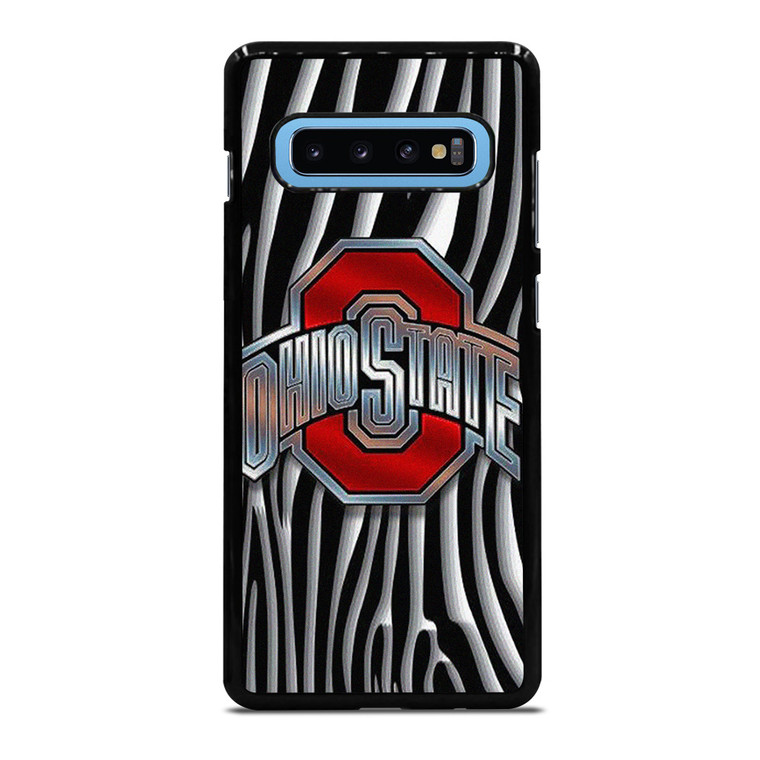 OHIO STATE FOOTBALL METAL ABSTRACT LOGO Samsung Galaxy S10 Plus Case Cover OHIO STATE FOOTBALL METAL ABSTRACT LOGO Samsung Galaxy S10 Plus Case Cover