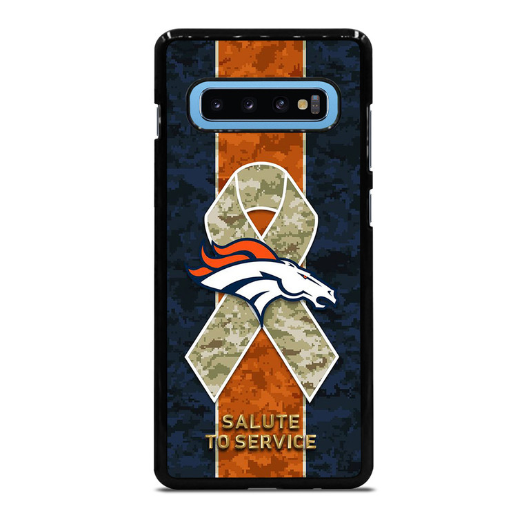 SALUTE TO SERVICE DENVER BRONCOS Samsung Galaxy S10 Plus Case Cover SALUTE TO SERVICE DENVER BRONCOS Samsung Galaxy S10 Plus Case Cover