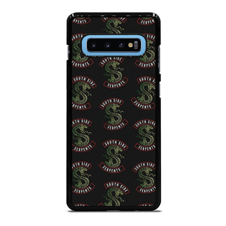 SOUTH SIDE SERPENTS RIVERDALE PATTERN Samsung Galaxy S10 Plus Case Cover SOUTH SIDE SERPENTS RIVERDALE PATTERN Samsung Galaxy S10 Plus Case Cover
