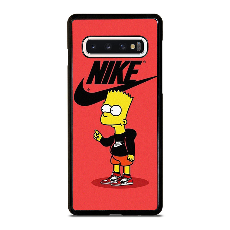 BART SIMPSONS NIKE RED Samsung Galaxy S10 Case Cover BART SIMPSONS NIKE RED Samsung Galaxy S10 Case Cover