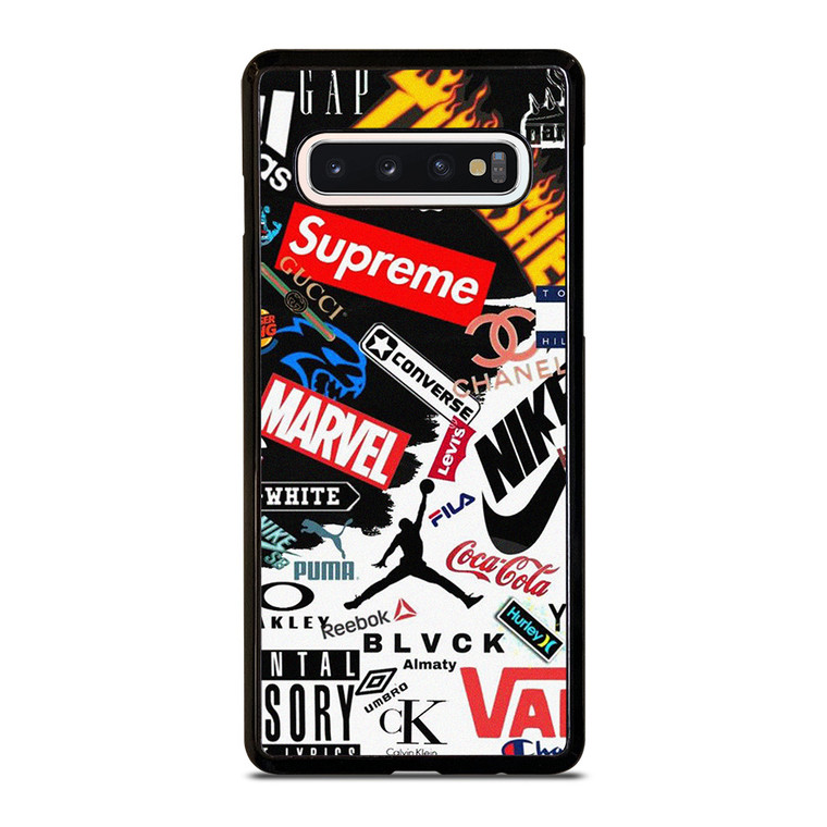 HYPE BEAST FASHION BRAND LOGO COLLAGE Samsung Galaxy S10 Case Cover