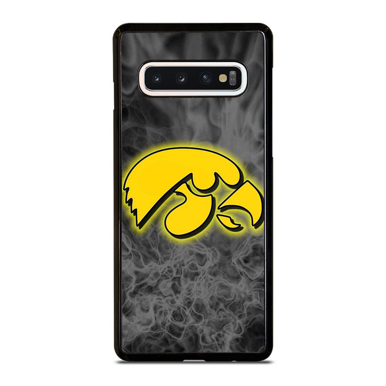 IOWA HAWKEYES SMOKE EMBLEM Samsung Galaxy S10 Case Cover