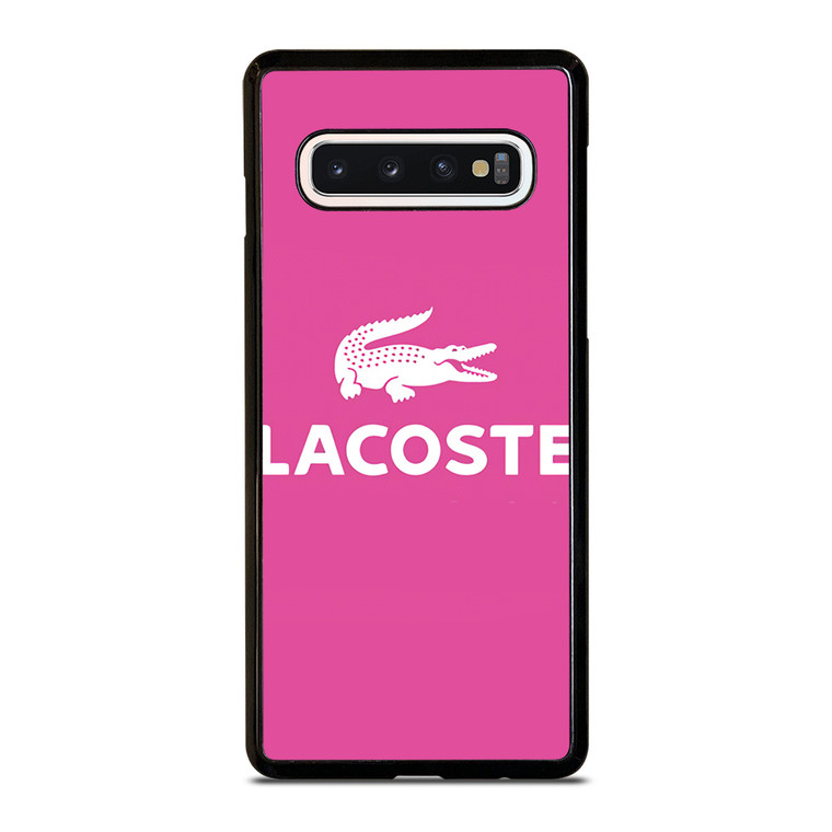 LACOSTE PINK LOGO Samsung Galaxy S10 Case Cover