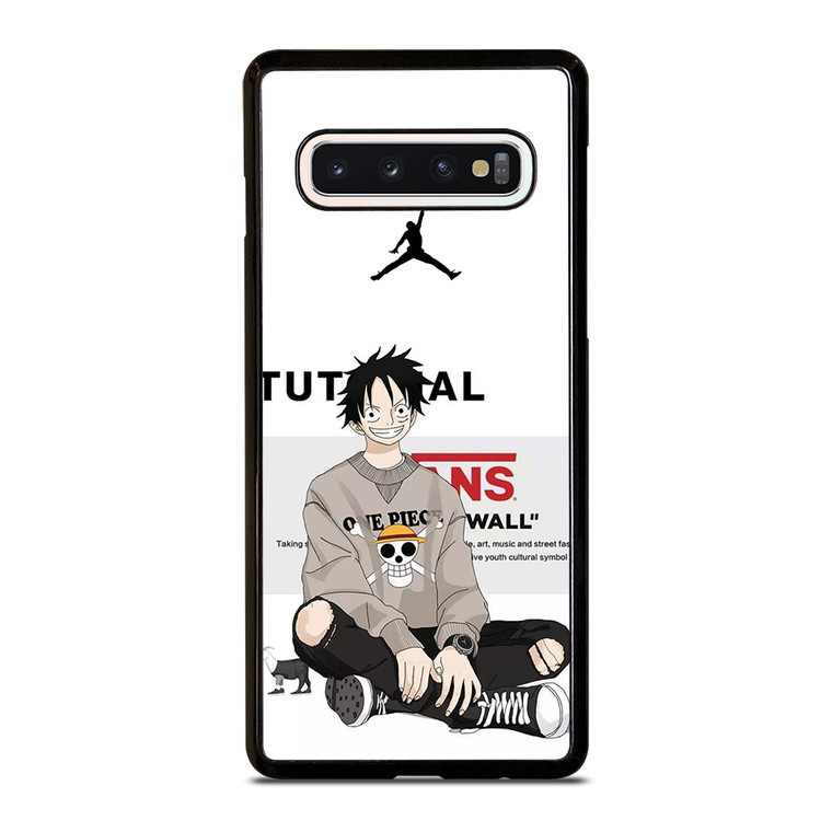 LUFFY D MONKEY ONE PIECE AIR JORDAN Samsung Galaxy S10 Case Cover