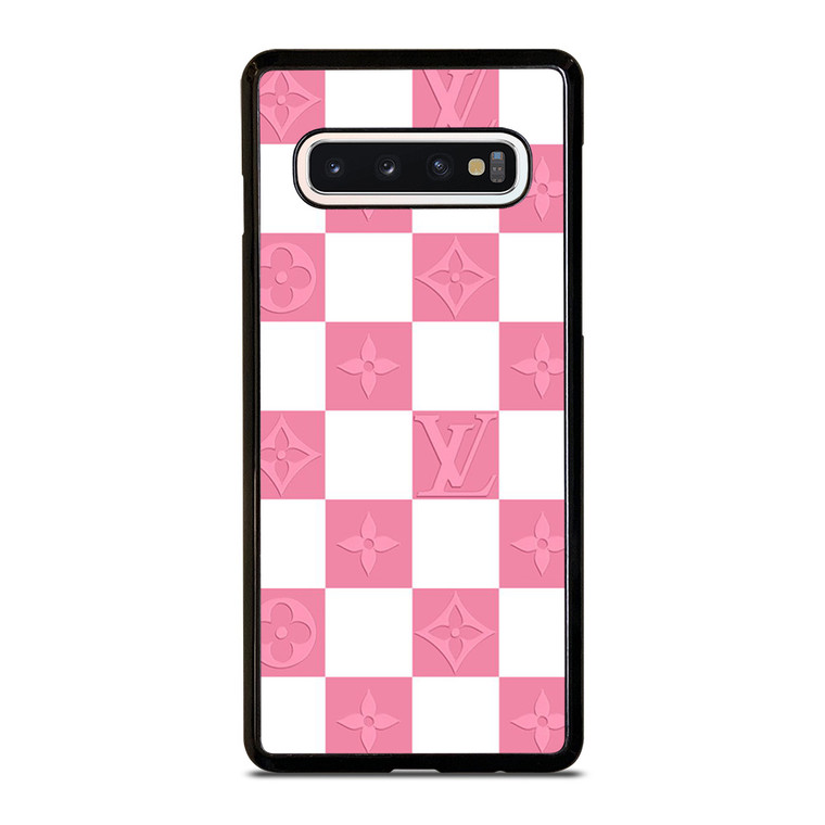 LV LOUIS VUITTON CHECKERED PINK Samsung Galaxy S10 Case Cover