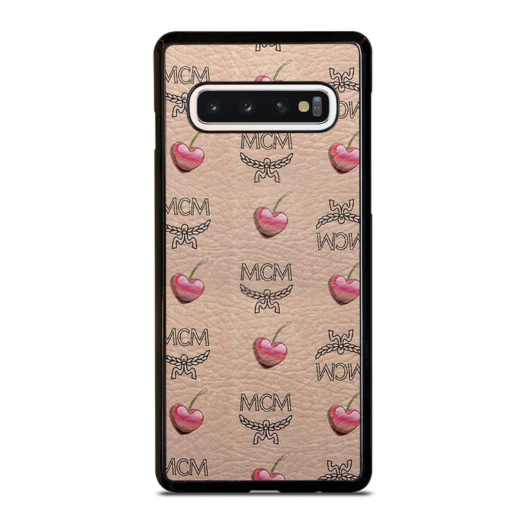 MCM WORLD WIDE APPLE LOVE LEATHER Samsung Galaxy S10 Case Cover