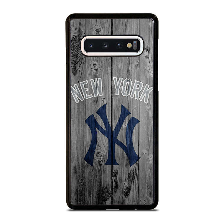NEW YORK YANKEES WOODEN LOGO Samsung Galaxy S10 Case Cover