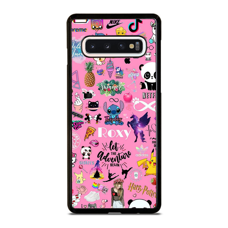 ROXY CARTOON PINK COLLAGE Samsung Galaxy S10 Case Cover ROXY CARTOON PINK COLLAGE Samsung Galaxy S10 Case Cover