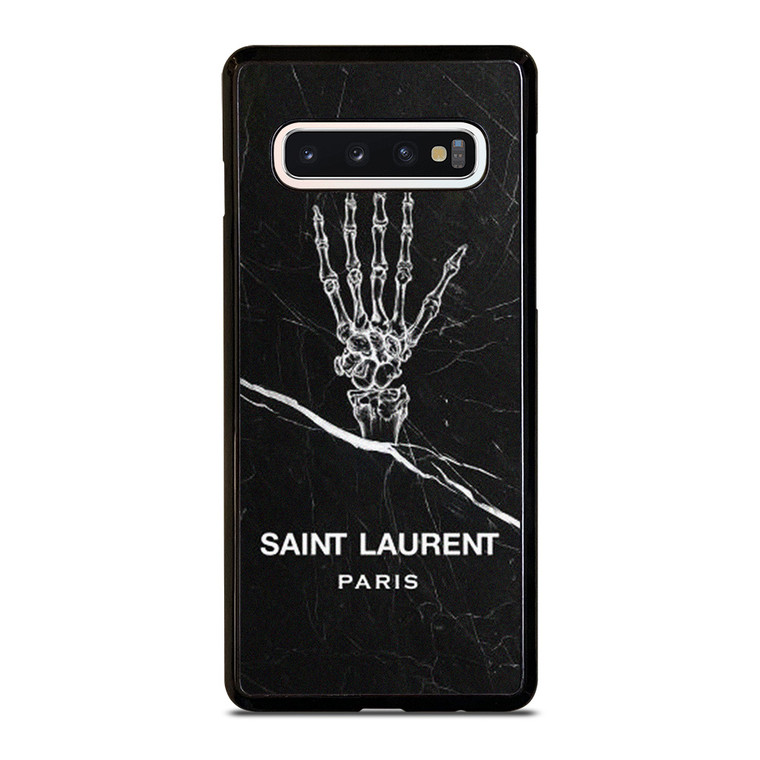 SAINT LAURENT PARIS SKELETON LOGO Samsung Galaxy S10 Case Cover SAINT LAURENT PARIS SKELETON LOGO Samsung Galaxy S10 Case Cover