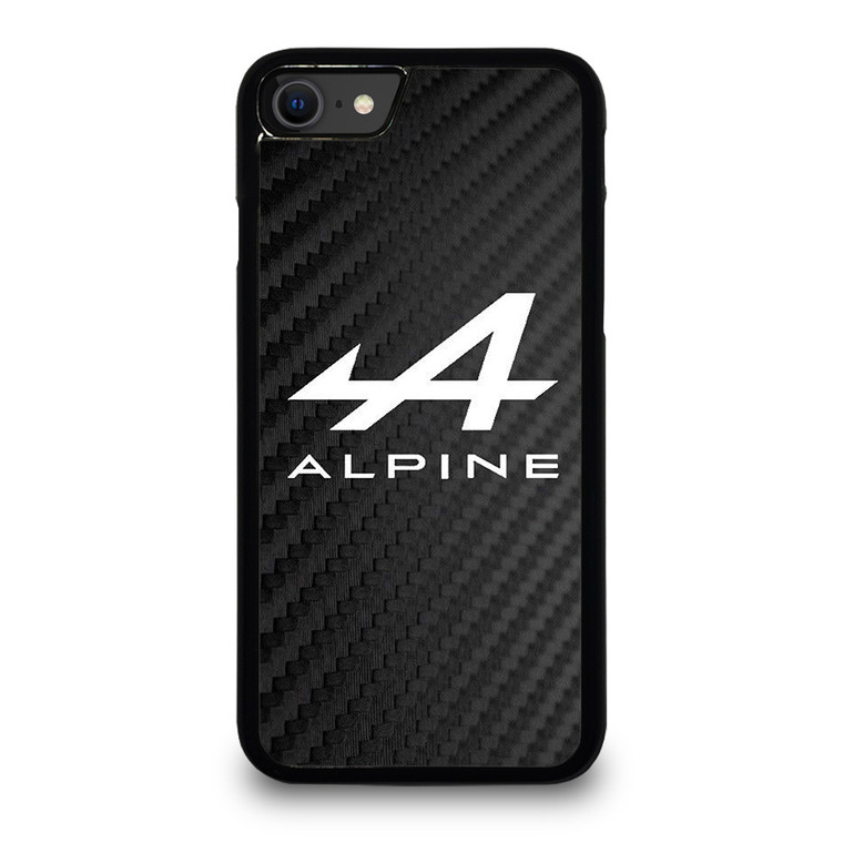 ALPINE LOGO CARBON iPhone SE 2020 Case Cover
