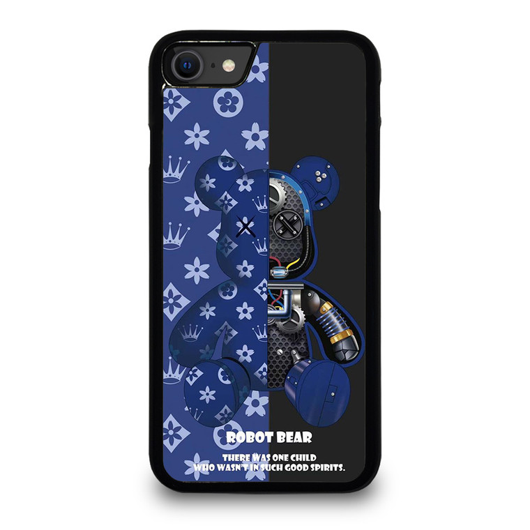 BEAR BRICK KAWS ROBOT BLUE iPhone SE 2020 Case Cover